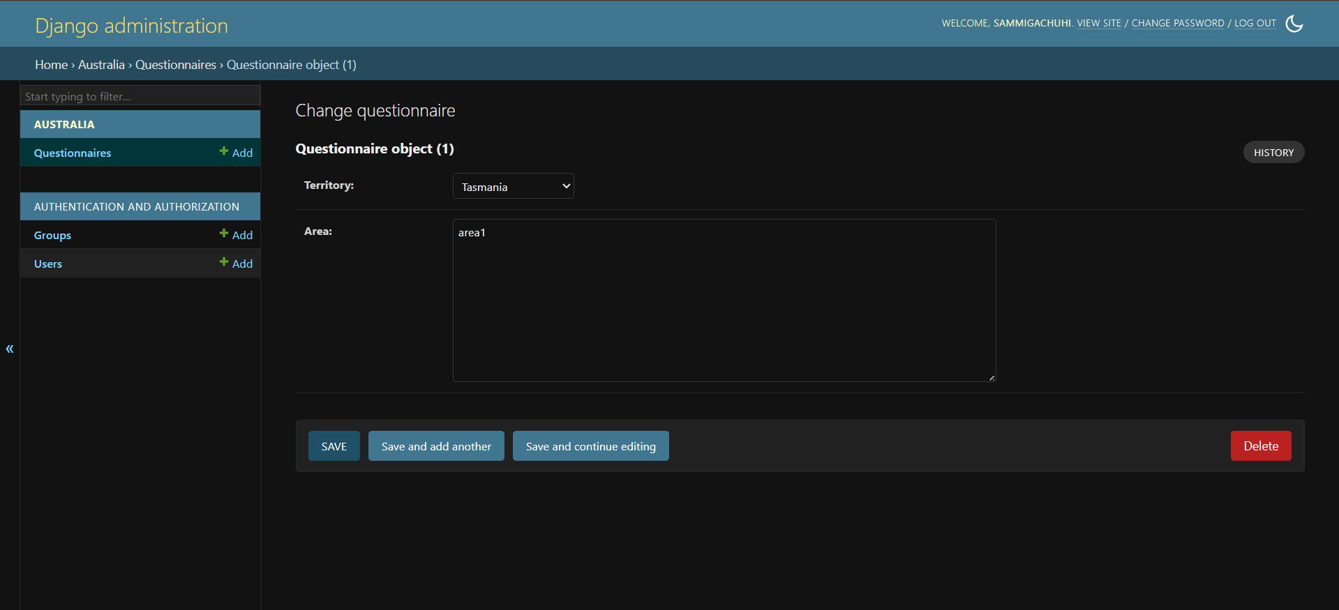 Django model responses