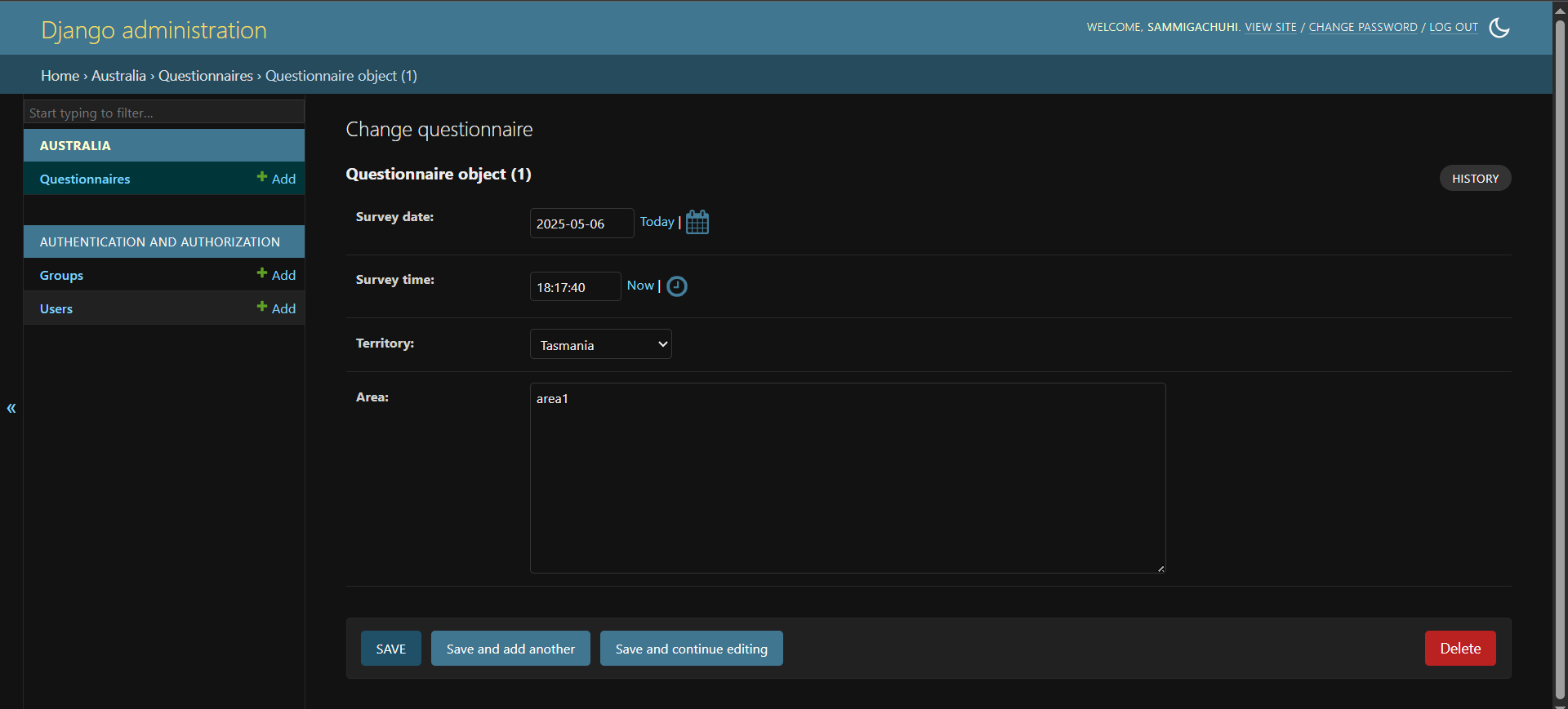 Time question was set
